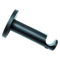 Gardinia Nosilec za karniso Memphis odprti Črn 7,5 cm