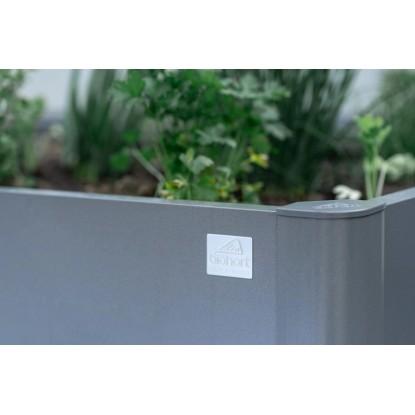 Biohort Kovinska visoka greda 2 x 2 temno siva-kovinska 201 cm x 201 cm x 77 cm
