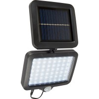 LED stenska svetilka PIR črna 15 cm x 2,5 cm x 13 cm
