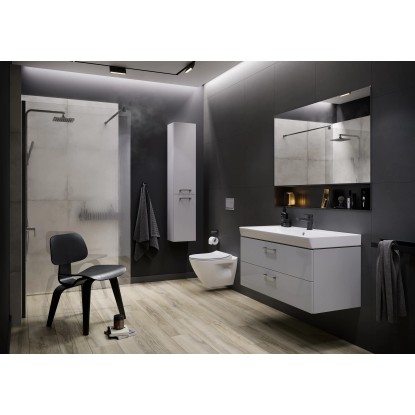 Cersanit Komplet omarice Lara in umivalnika Mille Slim 50 bela