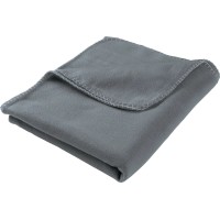 Flis odeja Uni 130 cm x 160 cm svetlo antracitna