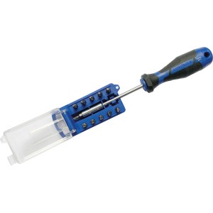 LUX-TOOLS Komplet nastavkov za izvijač 11-delni z etuijem za nastavke