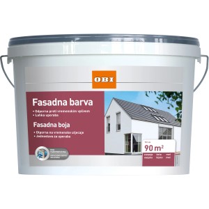 OBI Fasadna barva mat bela 15 l