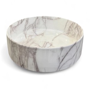 Aquaart Nadpultni keramični umivalnik Elena 410 mm x 410 mm x 125 mm