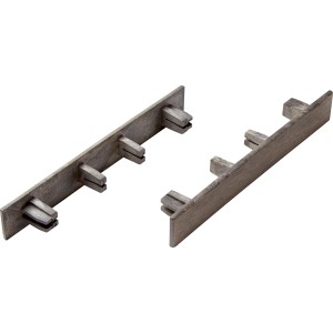 Zaključni pokrovčki za terasne deske iz WPC svetlo siva 6 kosov