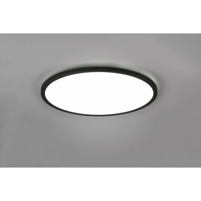 Reality Stropna LED-svetilka Aureo 1-plamenska črna mat Ø 40 cm