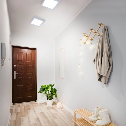 Briloner LED stropna in stenska svetilka Fire mat kromirana