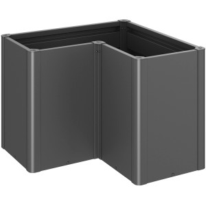 Biohort Visoka greda Belvedere Maxi vel. L100 temno siva kovinska