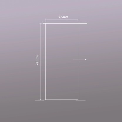Novadoors Steklena drsna vrata Nova 623-1 Zavesa 93,5 cm x 205,8 cm ESG