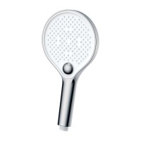 Inter Ceramic Tuš ročka 3 funkcije Ø 13 cm krom bela