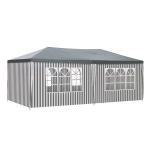 Paviljon Mazeppa belo zelena 260 cm x 584 cm x 295 cm