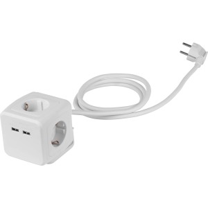 OBI Kocka s 4 vtičnicami in 2 USB-priključkoma