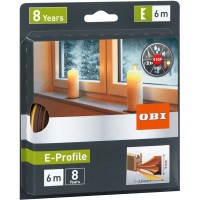 OBI Tesnilo za vrata/okna iz gume E-profil Rjave barve