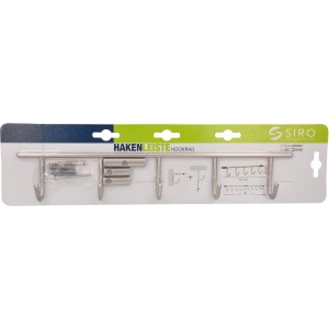 Siro Letvica s kljukicami 2323 Krom Sijajni Dolžina 360 mm Možnost podaljšanja