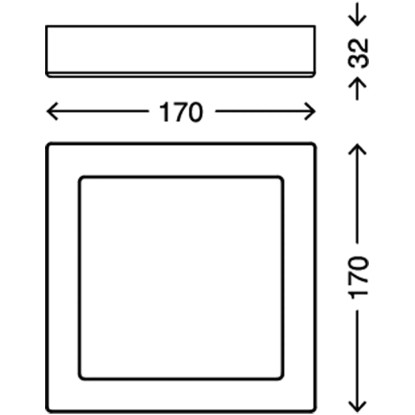 Briloner LED stropna in stenska svetilka Fire bela