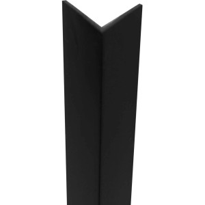 Arcansas Kotni profil 20 mm x 20 mm x 2.600 mm PVC mat črna