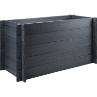 Visoka greda iz WPC-ja 75 cm x 150 cm x 70 cm antracit