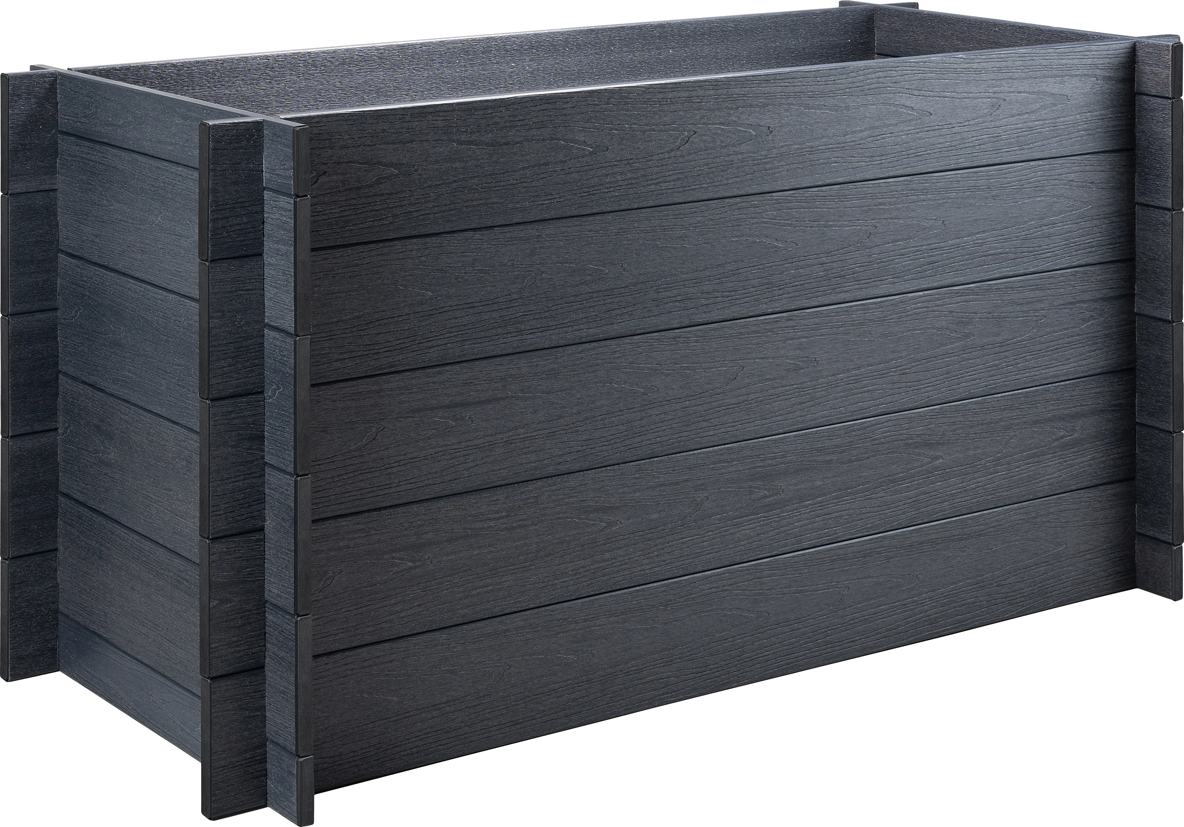 Visoka greda iz WPC-ja 75 cm x 150 cm x 70 cm antracit