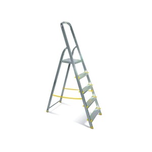 Alve Enostranska aluminijasta lestev 1 x 5 stopnic do 150 kg