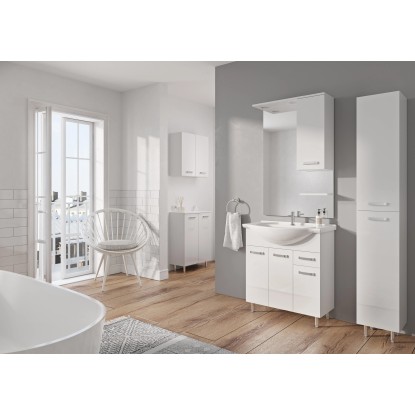 Visoka omarica Eve 30 cm 2 vrata bela