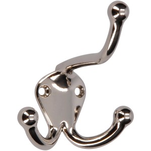 Siro Kljuka za klobuke 581 Kovina Barva niklja Sijajna Razmik 23 mm