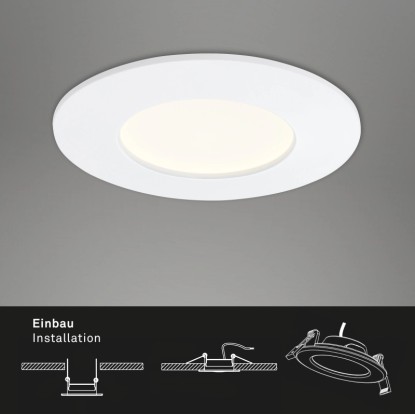 Briloner Vgradna LED-sijalka Komplet 3 kosov Bela V: 3 cm Ø: 8,5 cm