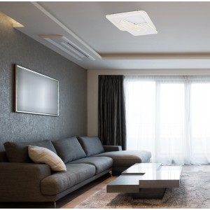 Globo Stropna LED-svetilka Kique 1-plamenska bela 490 x 485 x 68 mm