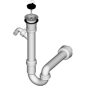 LIV Sifon za pomivalno korito enojni rešetka Ø 70 mm
