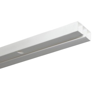 Gardinia Zavesno vodilo 1-kanalno Slim Line belo 210 cm