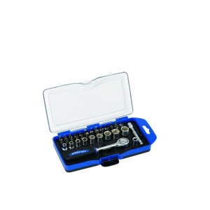 LUX-TOOLS Komplet vijačnih nastavkov in nasadnih ključev Classic 6,3 mm (1/4") 3