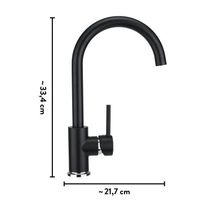 baliv Kuhinjska armatura KI-1831 črna