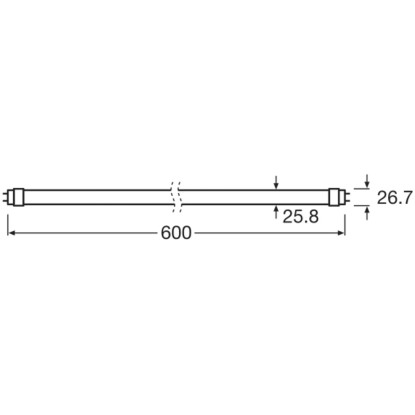 Osram LED-sijalke G13 v obliki cevi 6,6 W 720 lm 60,4 cm x 2,7 cm toplo bela