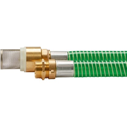 Komplet sesalnih cevi z medeninastimi priključki 25 mm (1") 7 m