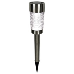 Solarna vtična lučka srebrna 39 cm x 5,5 cm 3 kosi