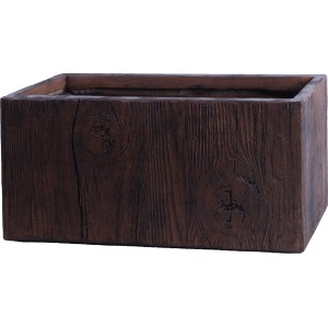 Posoda za rastline 21 cm x 21 cm x 49,5 cm rjava