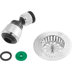 Komplet kuhinjske prhe in cedila za odtok