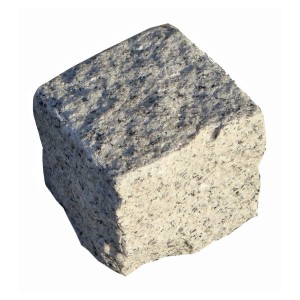 Granitni tlakovec posamični Svetlo sive barve 9 cm x 9 cm x 9 cm