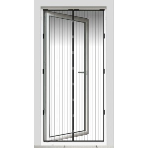 Magnetna zavesa proti mrčesu 100 cm x 220 cm Črna