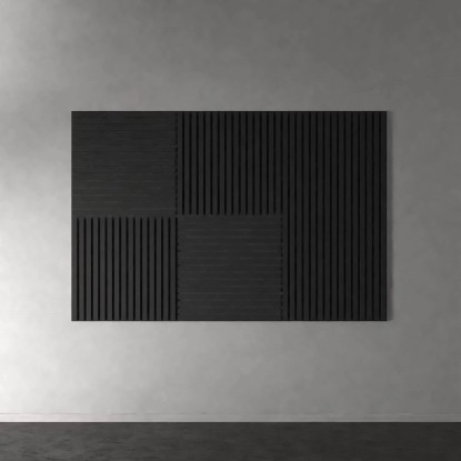 DenPanels Akustična stenska obloga 120 cm x 60 cm črna