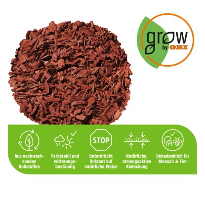 OBI Vrtni dekor mahagoni 1 x 45 l