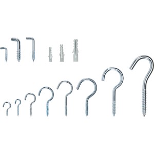 LUX Komplet kljuk in zidnih vložkov 400-delni