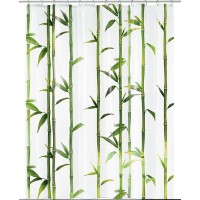 Kleine Wolke Zavesa za prhanje Bambus 180 cm x 200 cm majsko zelena