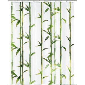 Kleine Wolke Zavesa za prhanje Bambus 180 cm x 200 cm majsko zelena