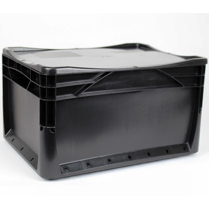 Eurobox-System Zaboj s polnimi stenami 40 x 30 x 22 cm črn