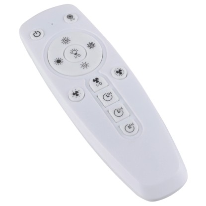 Stropna LED-svetilka z ventilatorjem Stralsund Ø 50 cm bela
