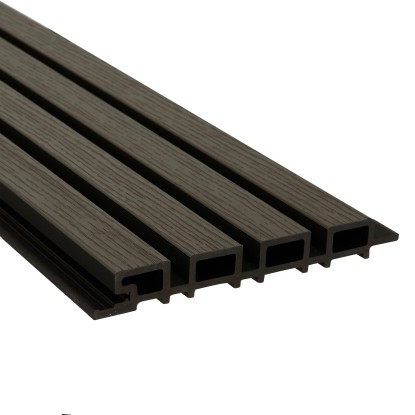 Dekorativni panel temno siva 20 x 2,6 x 200 cm