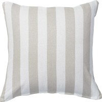 Polnjena blazina 40 cm x 40 cm debele črte bež