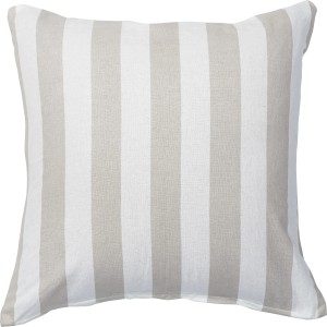 Polnjena blazina 40 cm x 40 cm debele črte bež