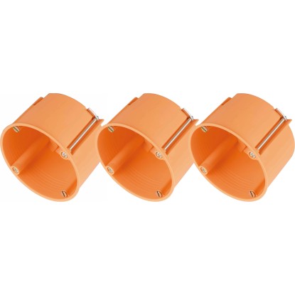 Doza za votle stene Ø 68 mm x 47 mm oranžna IP30 10 kosov