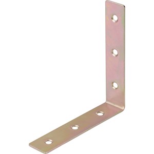 Vezni kotnik rumen pocinkan 100 mm x 100 mm x 19 mm